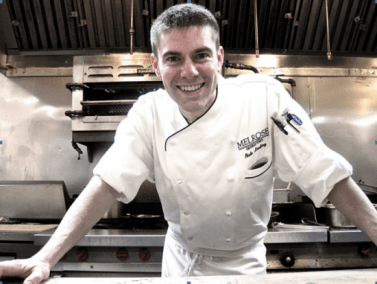 Chef Nate Lindsay of Jardenea at the Melrose Hotel. Photo by Jordan Wright.