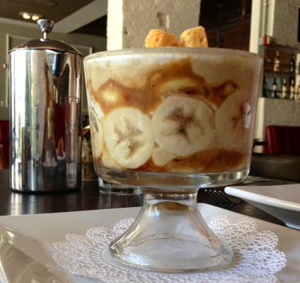 The creamy dreamy banana pudding.
