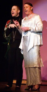 Carmen (Kevin James Logan) and Roger DeBris (Rick Roberstson). Photo by Steve Tyler.