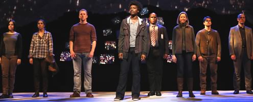 The cast of 'The Laramie Project.' Photo by Carol Rosegg.