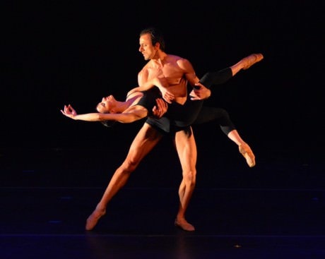 Luz San Miguel and Davit Hovhannisyan in 'Berceuse., choreographed by Diane Coburn Bruning. Photo by Paul Wegner.