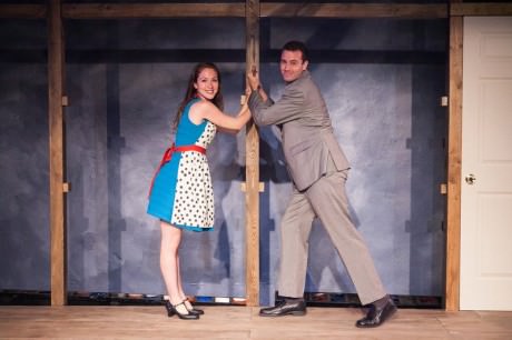 The loving couple, Cathy (left, Sarah Ferris) and Freddy (right, Matthew Sparacino). Photo by C. Stanley Photography.