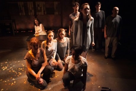 Allyson Harkey, Kimberlee Ann McDaniel Wolfson, Rachel Viele, Audrey Bertaux, Natasha Zerenity Gallop, Rafael Sebastian, Anna Lynch, and Matthew Rubbelke. Photo by C. Stanley Photography.