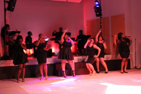 (from L to R) Ashley Johnson, Andrea Albert, Brittney Wright, Shayla Lowe, Crystal Freeman, and Kelli Blackwell.