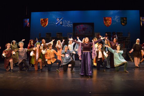 The cast of Encore Stage & Studio’s 'Once Upon A Mattress' (2014) perform “Shy.” Photo by Larry McClemons.