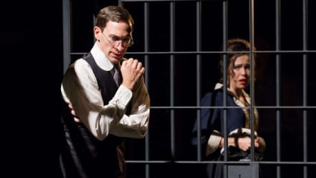 Nominees from Arden Theatre''s 'Parade': Ben Dibble (Best Actor in a Musical) and Jennie Eisenhower (Best Actress in a Musical). Photo by Mark Garvin.