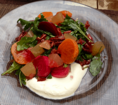 Beet salad from Chef Brian McPherson.