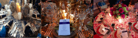 VIP table settings.