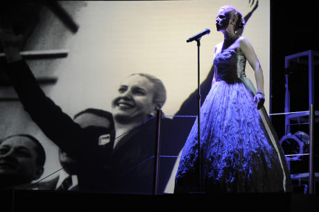Sheri Hayden performing "Don't Cry For Me Argentina" from 'Evita.' Photo by Suzanne Carr-Rossi.