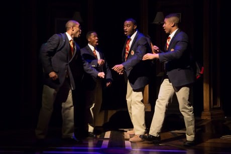 Jonathan Burke, Eric Lockley, Jelani Alladin, and Jaysen Wright in 'Choir Boy.' Photo by Igor Dmitry.
