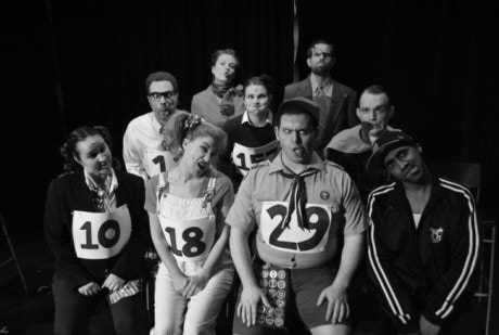 The cast of Kensington Arts Theatre's 'The 25th Annual Putname County Spelling Bee at Kensington Arts Theatre. Photo by Ernie Achenbach.