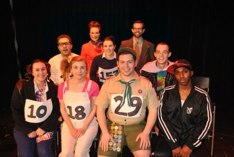 The cast of Kensington Arts Theatre's 'The 25th Annual Putname County Spelling Bee at Kensington Arts Theatre. Photo by Ernie Achenbach.