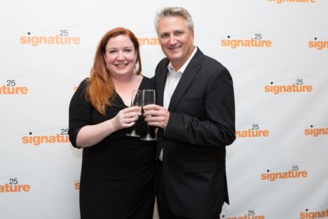 .Artistic Director Eric Schaeffer and Managing Director Maggie Boland at Signature's 25th Anniversary Gala. Photo by Teresa Wood.