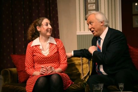 Laurie Simonds as Mary Detweiler and Peter Harrold as Frank Foster. Photo by J. Andrew Simmons.