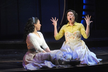 Rebecca Brown (Julie Jordan) and Dorea Schmidt (Carrie Pipperidge). Photo by Stan Barouh.