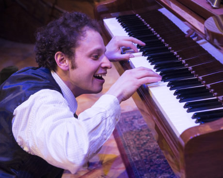 Aaron Bliden in "Old Wicked Songs" at 1st Stage.The show runs through May 3, 2015 in Tysons Corner. Photo by Teresa Castracane.