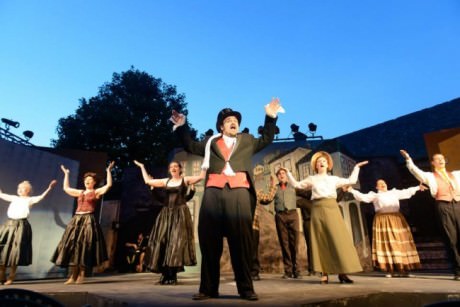 Chairman William (Erik W. Alexis) and the company of 'The Mystery of Edwin Drood.' Photo by Alison Harbaugh, Freckle Photography.
