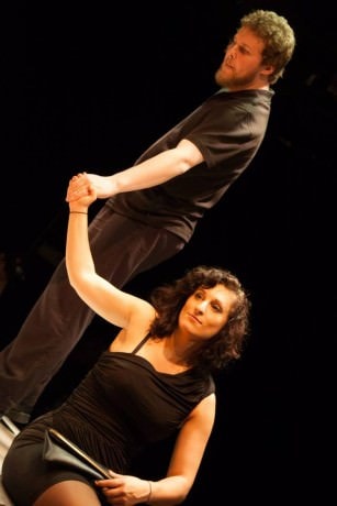 Alani Kravitz and Danny Rovin in 'The Sad Funeral.' Photo by Daniel Corey.