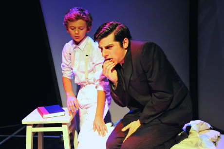 Alexander Rolinski (Young Franz) and Matthew Lindsay Payne (Franz Kafka). Photo by Valentin Radev.