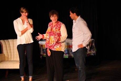 Corrie Bolcik, Ruth Orland ,and Jimme Santos in 'Outside the Box' by Cory Atwood.