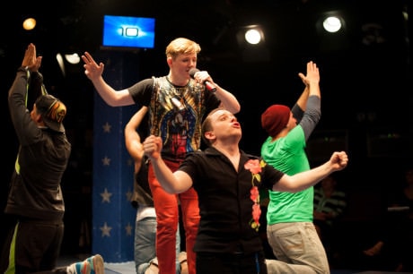 The Altar Boyz. Photo by Spotlighters Theatre/Chris Aldridge, CMAldridgePhotography .