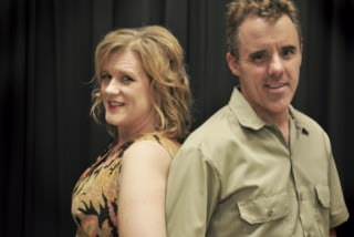 Mona Stangley (Zoe Alexandratos) and Sheriff Earl Dodd (Paul Loebach). Photo by Karen Rogers.