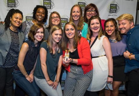 With Nikki Stowers, Jenna Hall, Eva Lewis, Rachel Gordon, Caroline Blair Pettit, Nancy Norman, Megan Cummings, Lura Barber, Dana Malone, Jaci Pulice, and Mark Chalfant. Photo by Jeff Salmore.
