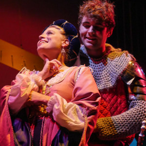 Lady Larken (Erin Paluchowski) is in love with Sir Harry (John Culhane). Photo by Andrew Culhane