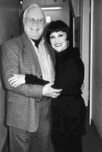 Richard Seff backstage with Chita Rivera. Photo courtesy of Richard Seff.