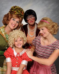 With Shannon Wollman, Kaitlyn Wise, Brian Jacobs and Tatiana Dalton. Photo courtesy of Dundalk Community Theatre.