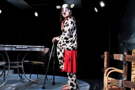 Katie Jeffries (Caroline the Cow). Photo by Curtis Jordan,