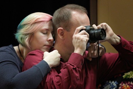 Alexia Poe (Rebecca) and Ian Wade (Clay). Photo by Leland Shook Photography.