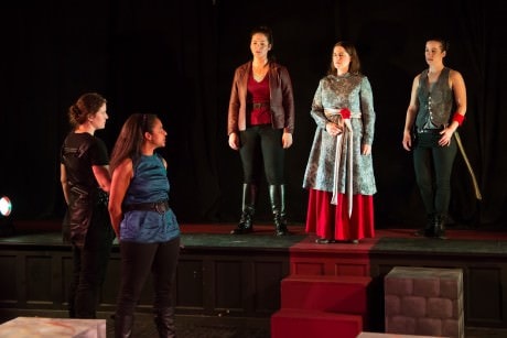 L to R: Nicola Collett, Lisa Hill Corley, Sarah Anne Sillers, Annette Mooney Wasno, Jill Tighe. Photo by Claire Kimball.