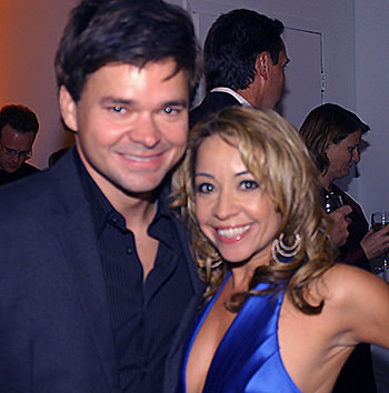 Director Hunter Foster and Choreographer Jennifer Cody. Photo by Michael Portantiere, BroadwayStars.