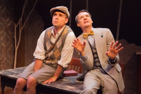(l-r) Séamus Miller as Buddy and Christopher Henley as Truman in Holiday Memories from WSC Avant Bard. Photo by DJ Corey.