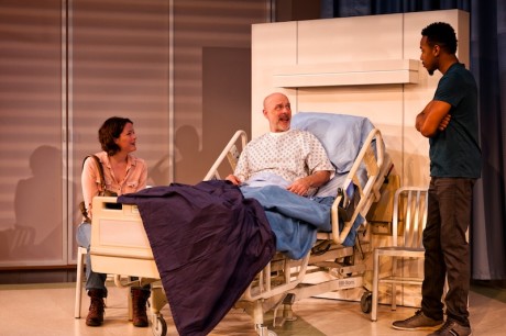 Megan Anderson (Raina), Mitchell Hebert (Lou), and Keith L. Royal Smith (Jarrell). Photo by ClintonBPhotography.