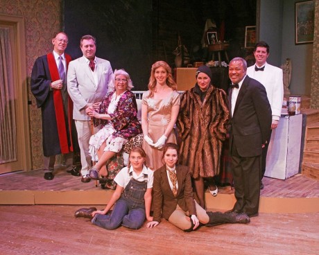 (Back, L-R) Dick Reed, Blakeman Brophy, Jennifer Strand, Kate Collins Brown, Nicky McDonnell, Joel Respress, and Marshall Cesena. (Front, L-R) Penelope Gallagher, and Cassie Cope. Photo by Matt Liptak.