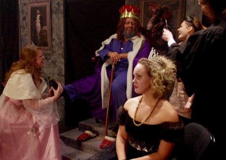 With Caroline McQuaig, Ahmad Sherif Helmy, Kate Cough, and Morgan Sendek. Photo courtesy of 4615 Theatre Company.