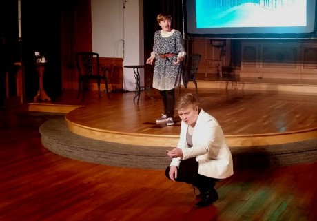 Danielle Vitullo and Lisa Davidson. Photo courtesy of Cohesion Theatre Company.