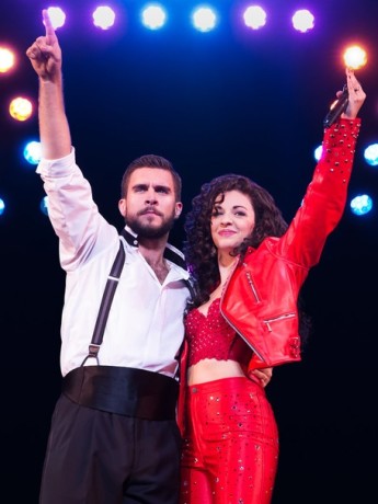 Josh Segarra (Emilio) and Ana Villafane (Gloria). Photo by Matthew Murphy.