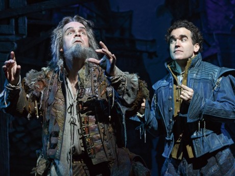 Brad Oscar (Nostradamus) and Brian d’Arcy James (Nick Bottom). Photo by Joan Marcus.