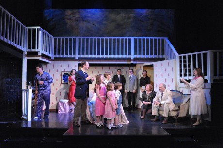 The ensemble of 'Cat on a Hot Tin Roof'. Photo courtesy of Compass Rose Theater.