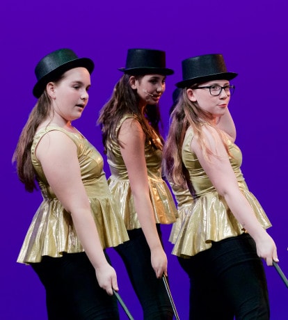 Hannah Marill, Elise Prosen and Shannon Snape "Putting on the Ritz." Photo by Carmelita Watkinson.
