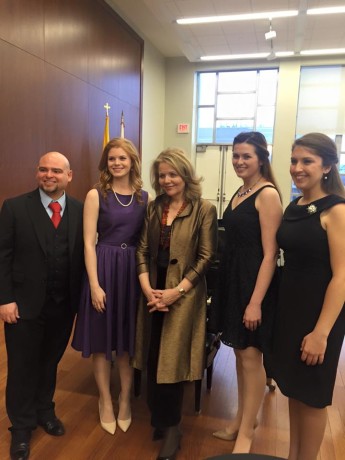 Carlos Feliciano, Emily Casey, Renee Fleming, Photo by Gustavo A Ahualli.
