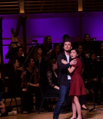 Bobby Gallagher ( Japheth) and Amanda Yuan (Yona). Photo by Carmelita Watkinson.