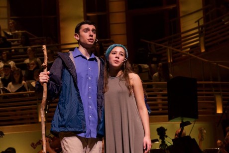 Ari Goldberg-Helzner (Adam/Noah) and Julia Fanzeres (Eve/Mama Noah). Photo by Carmelita Watkinson.