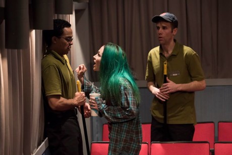 Thaddeus McCants (Avery), Laura C. Harris (Rose), and Evan Casey (Sam). Photo by Margot Schulman.