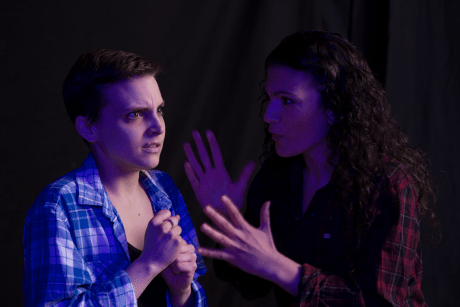 Taylor Cawley and Kate Sparacio. Photo by Ted Apostolacus.