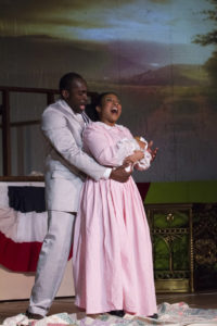 Corey Dunning (Coalhouse Walker, Jr.) and Samantha McEwen Deininger (Sarah). Photo by Welborn Images.