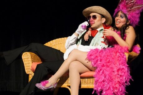 Jospeh Haddad as the Cat in the Hat and Hannah Gutin- Creech as Mayzie La Bird. Photo by Mumtaj Ismali.